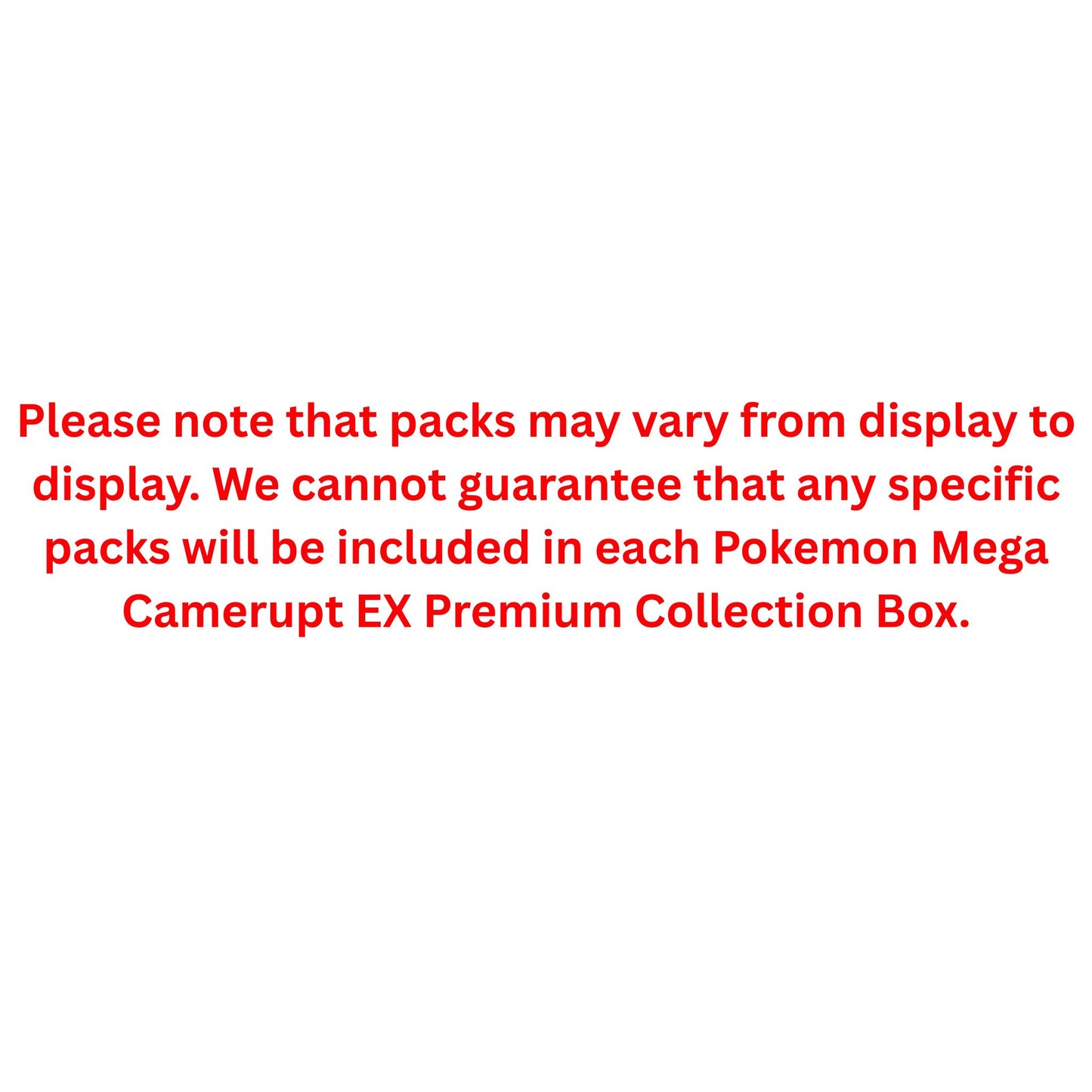 Pokemon Mega Camerupt EX Premium Collection Box - Trading Card Market