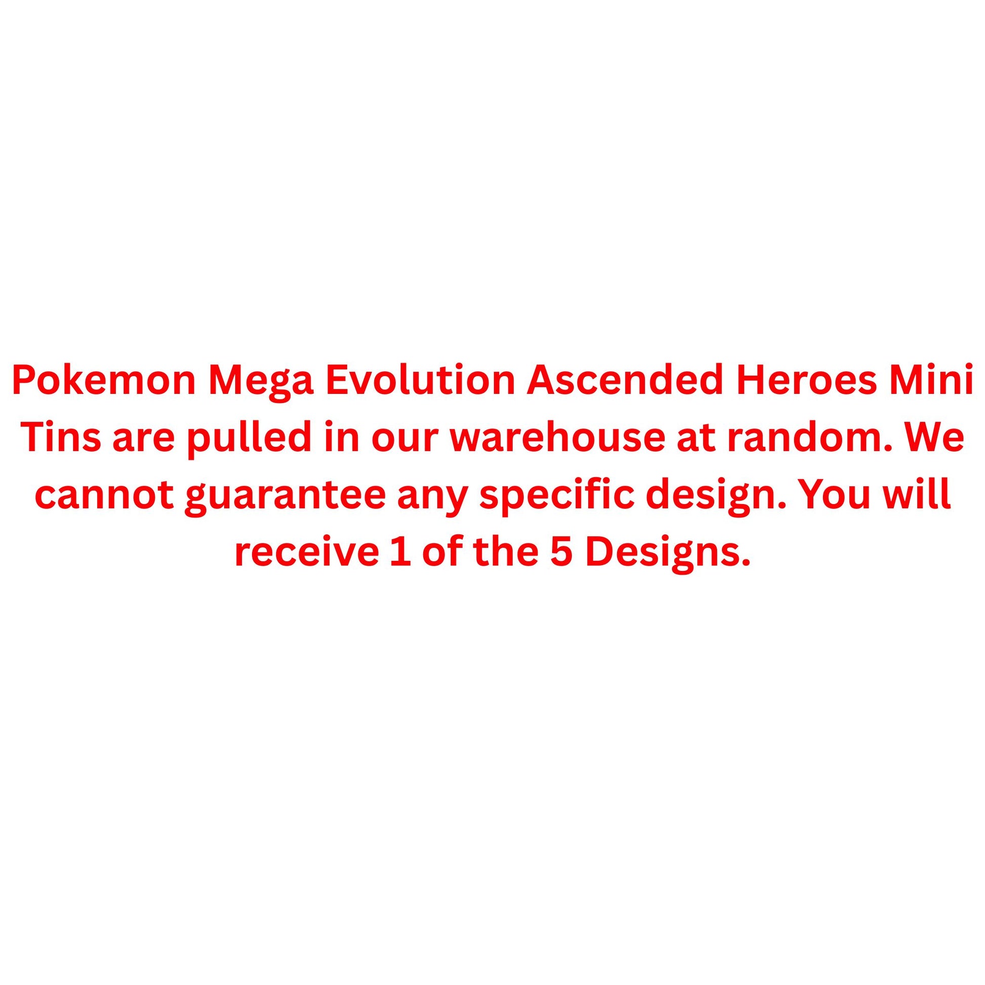 Pokemon Mega Evolution Ascended Heroes Mini Tin - Trading Card Market
