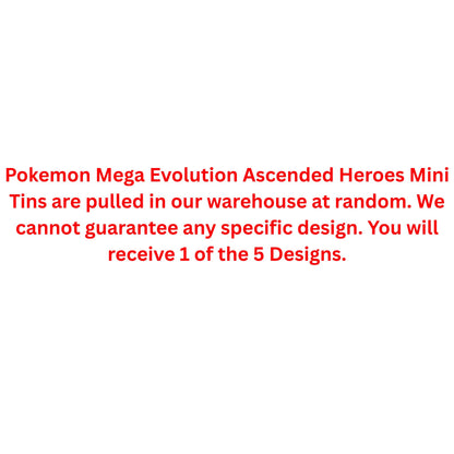 Pokemon Mega Evolution Ascended Heroes Mini Tin - Trading Card Market