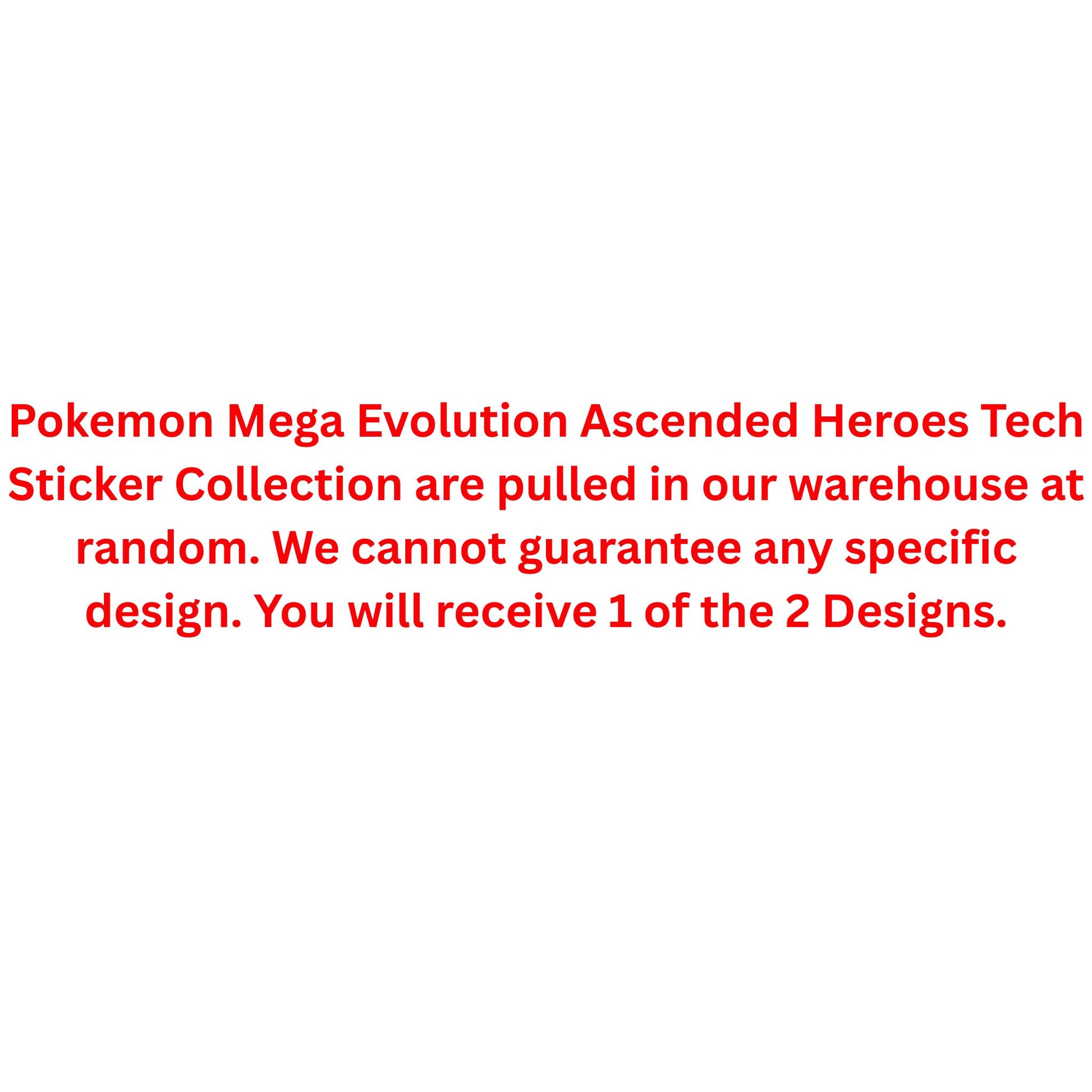 Pokemon Mega Evolution Ascended Heroes Tech Sticker Collection - Trading Card Market