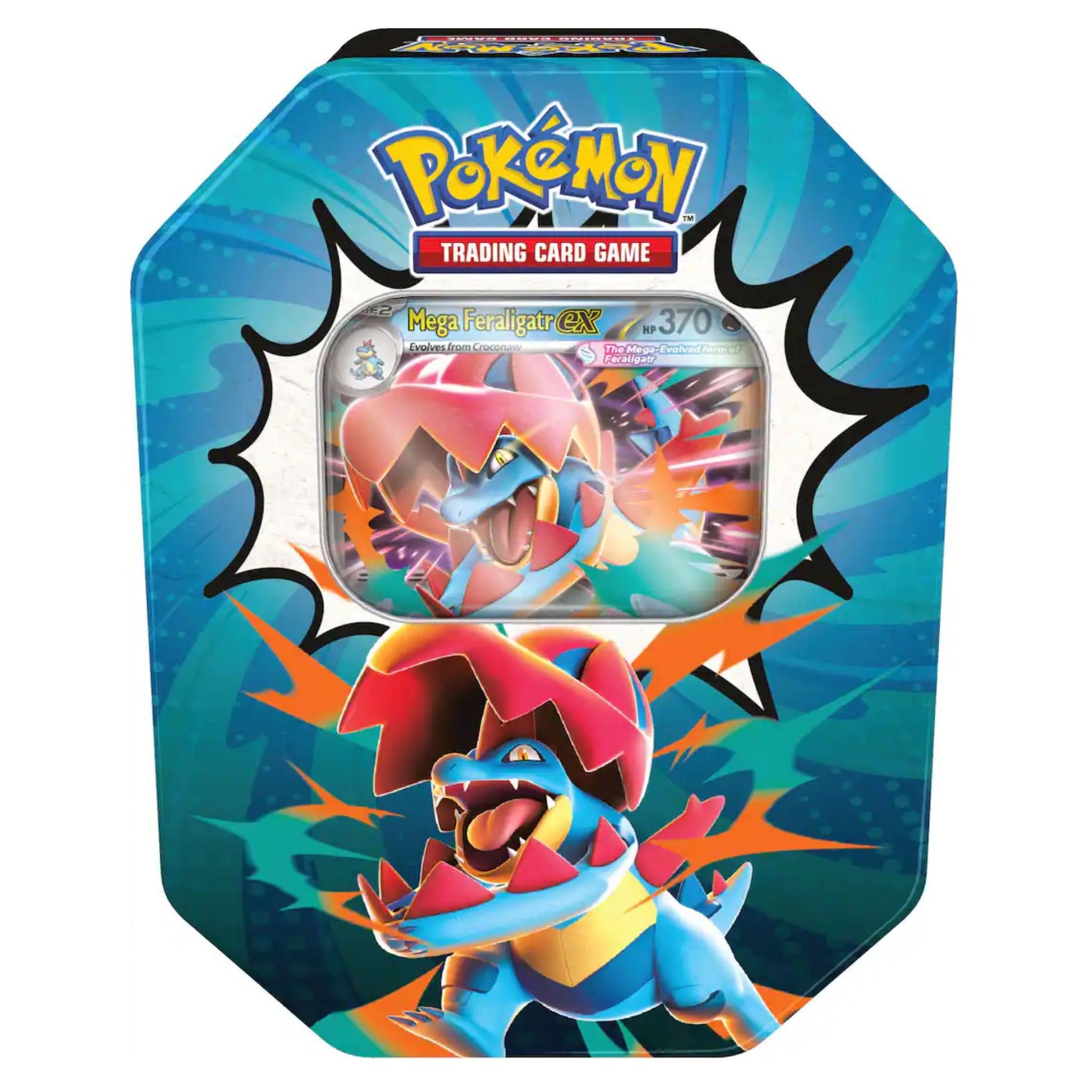 Pokemon Mega Evolution Ascended Heroes Tin Feraligator