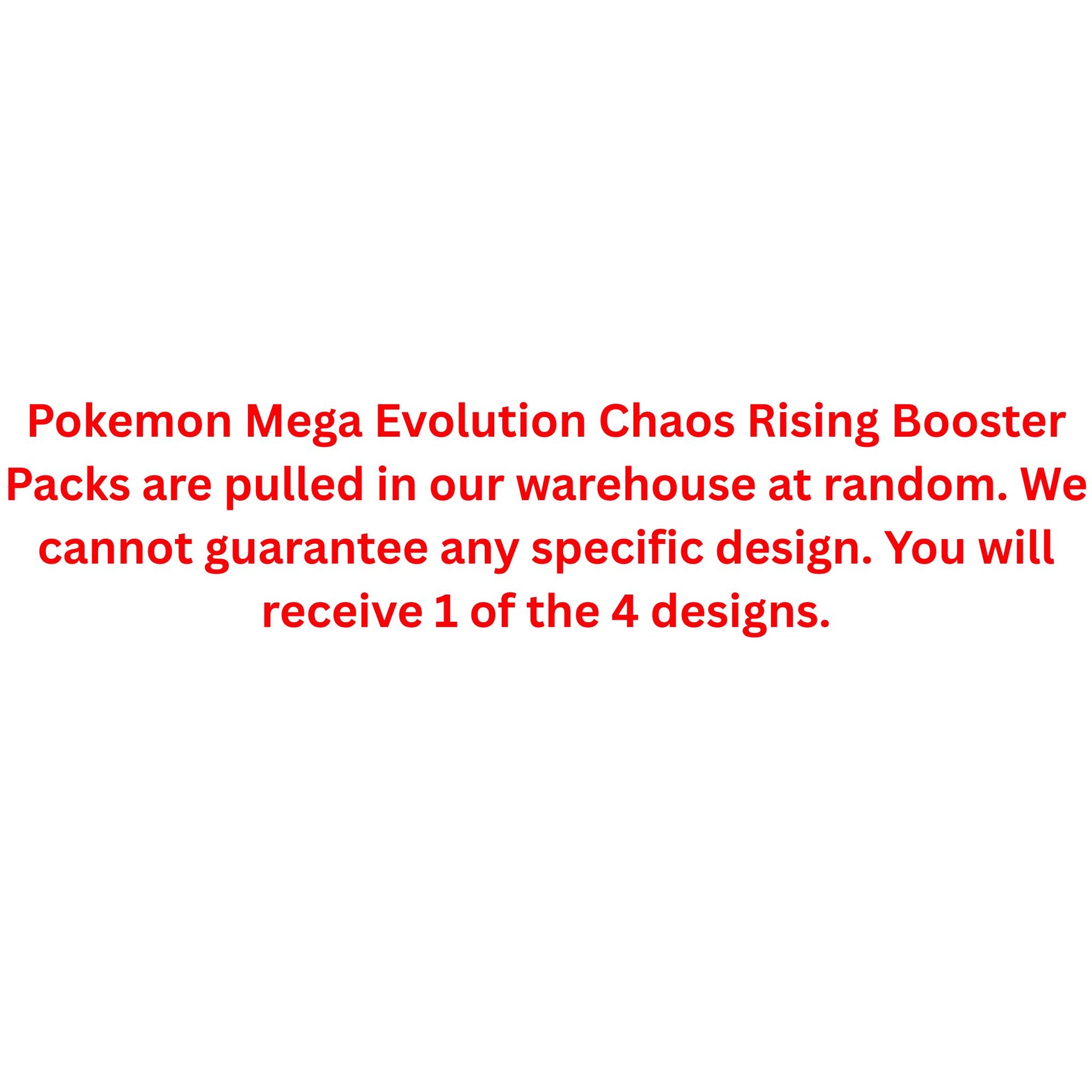 Pokemon Mega Evolution Chaos Rising Booster Pack - Trading Card Market