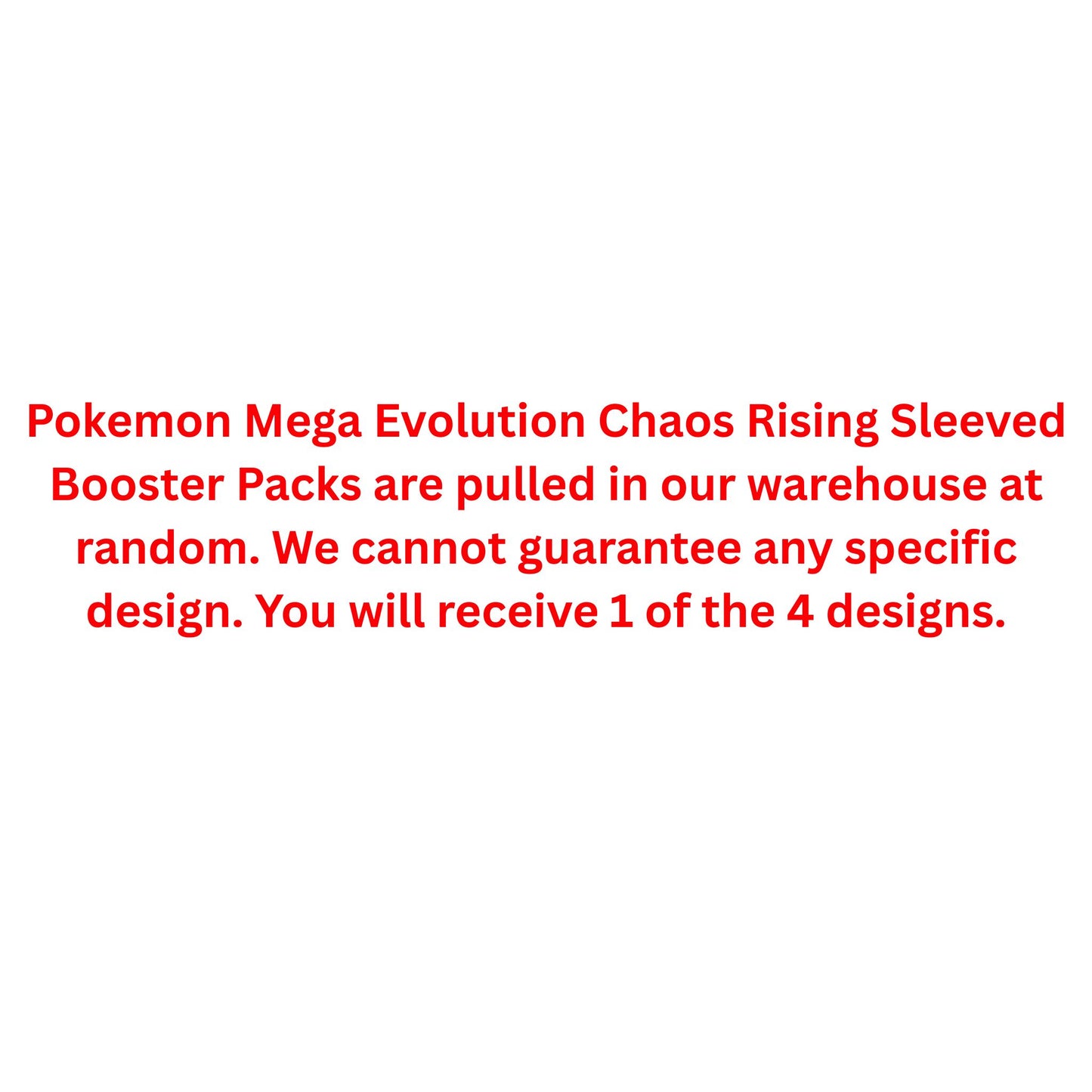 Pokemon Mega Evolution Chaos Rising Sleeved Booster Pack - Trading Card Market