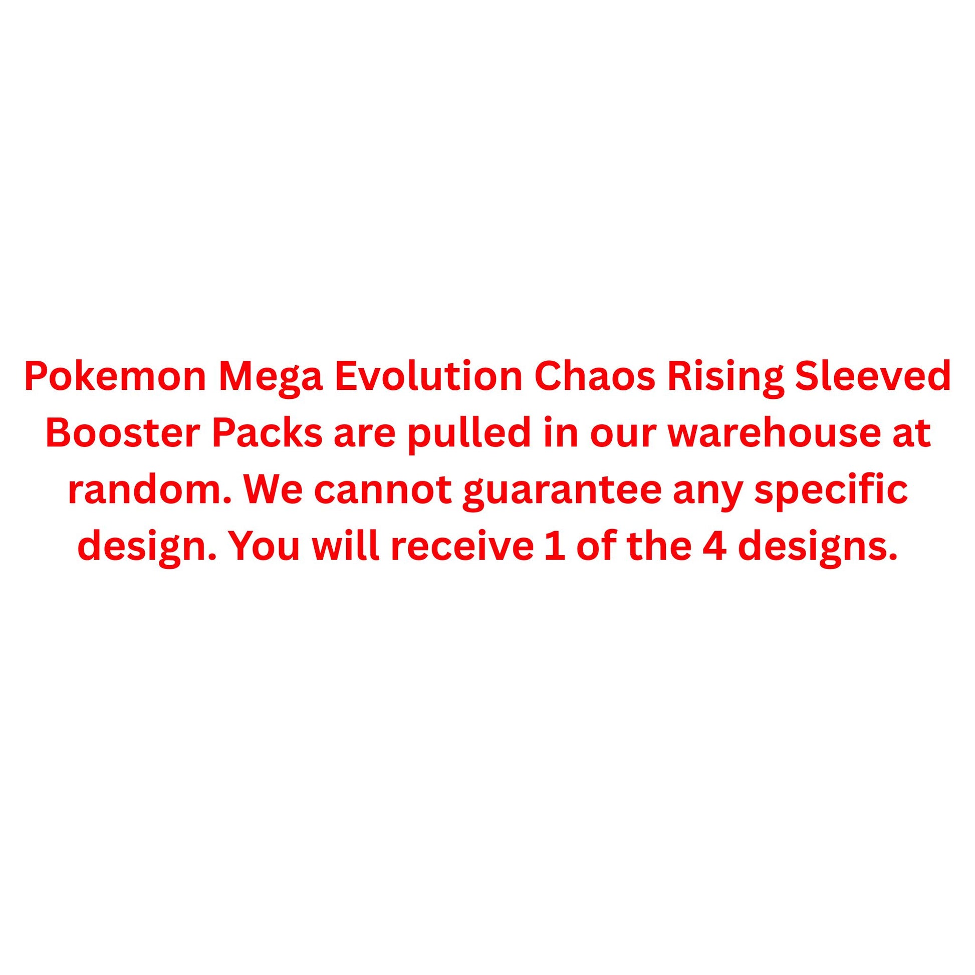 Pokemon Mega Evolution Chaos Rising Sleeved Booster Pack - Trading Card Market