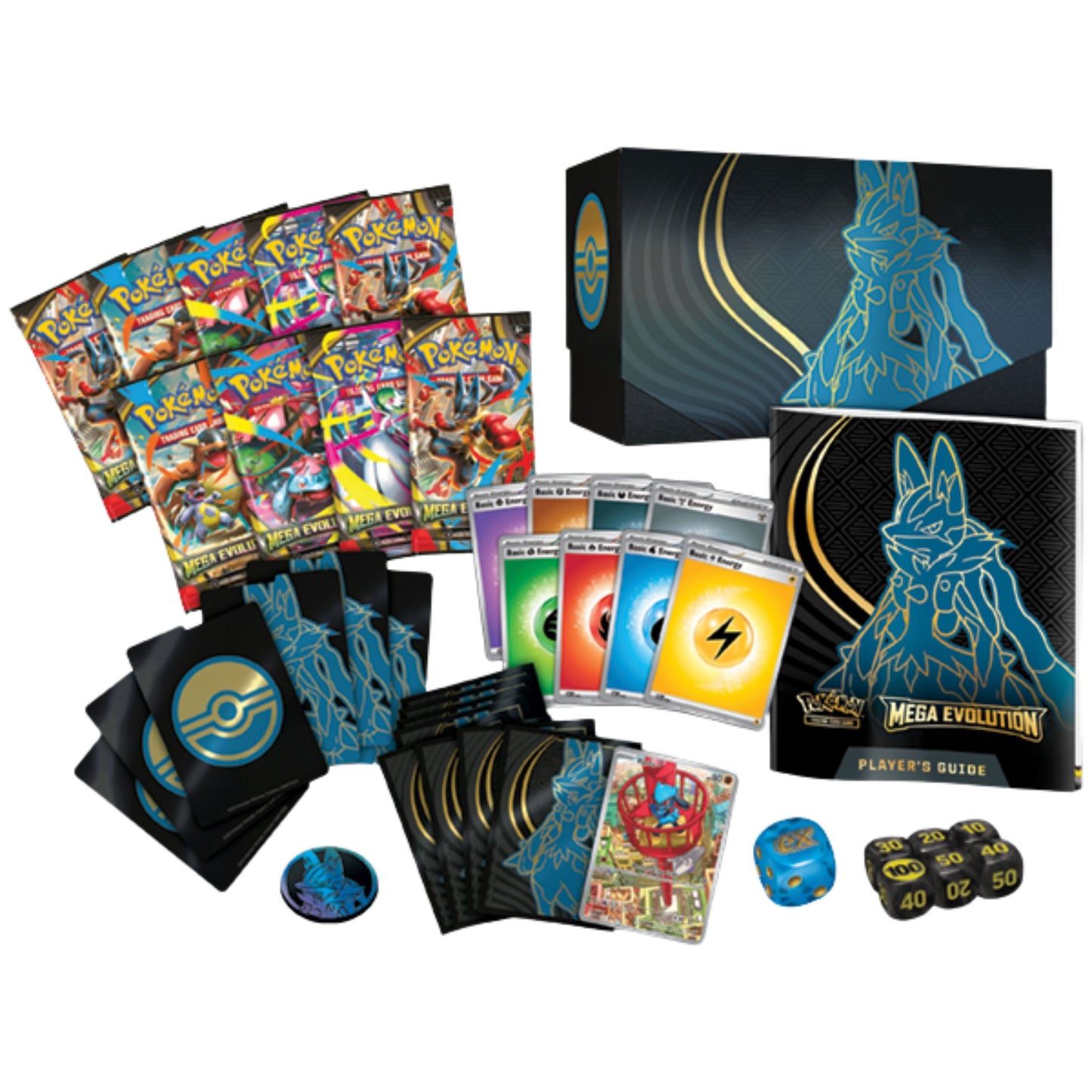 Pokemon Mega Evolution Elite Trainer Box (Mega Lucario) (Presell) - Trading Card Market