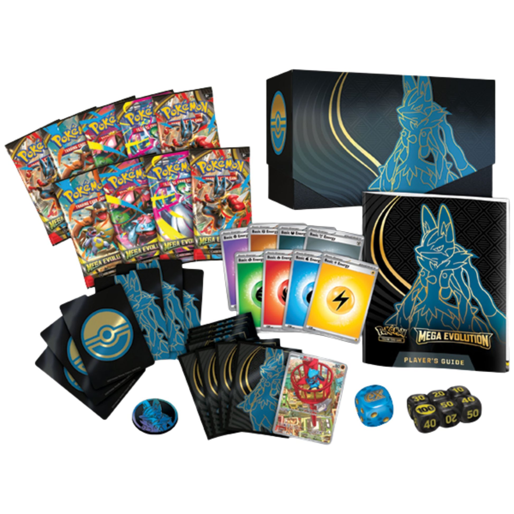 Pokemon Mega Evolution Elite Trainer Box (Mega Lucario) (Presell) - Trading Card Market