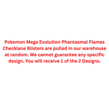 Pokemon Mega Evolution Phantasmal Flames Checklane Blister - Trading Card Market