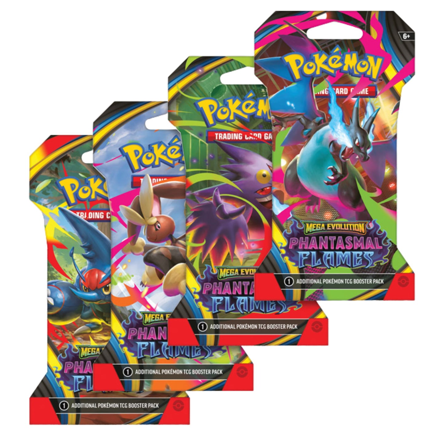 Pokemon Mega Evolution Phantasmal Flames Sleeved Booster Pack - Trading Card Market