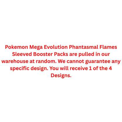 Pokemon Mega Evolution Phantasmal Flames Sleeved Booster Pack - Trading Card Market