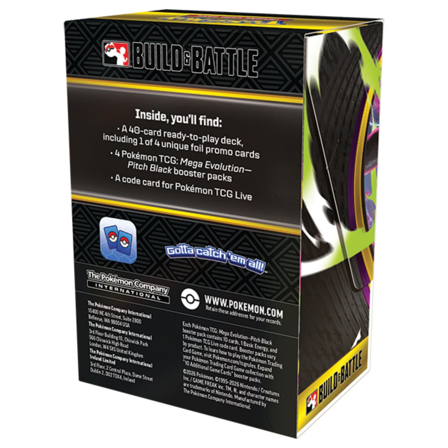 Pokemon Mega Evolution Pitch Black Build & Battle Box