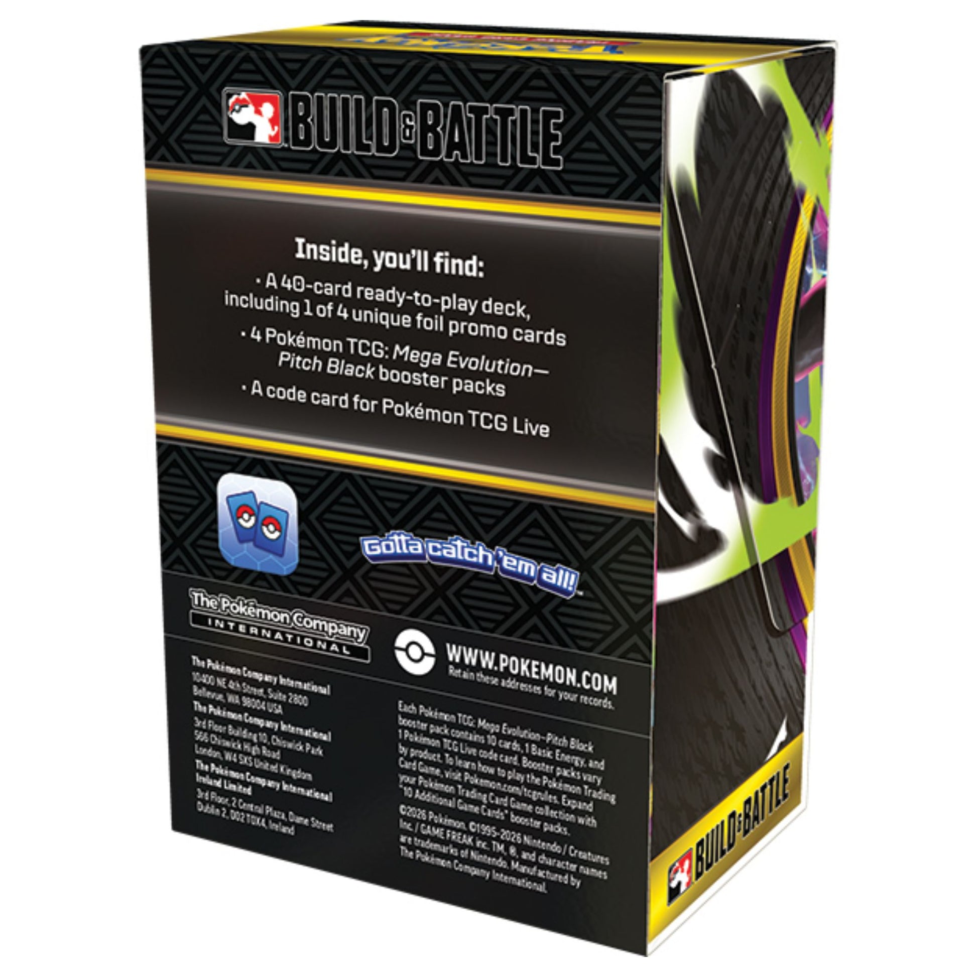 Pokemon Mega Evolution Pitch Black Build & Battle Box