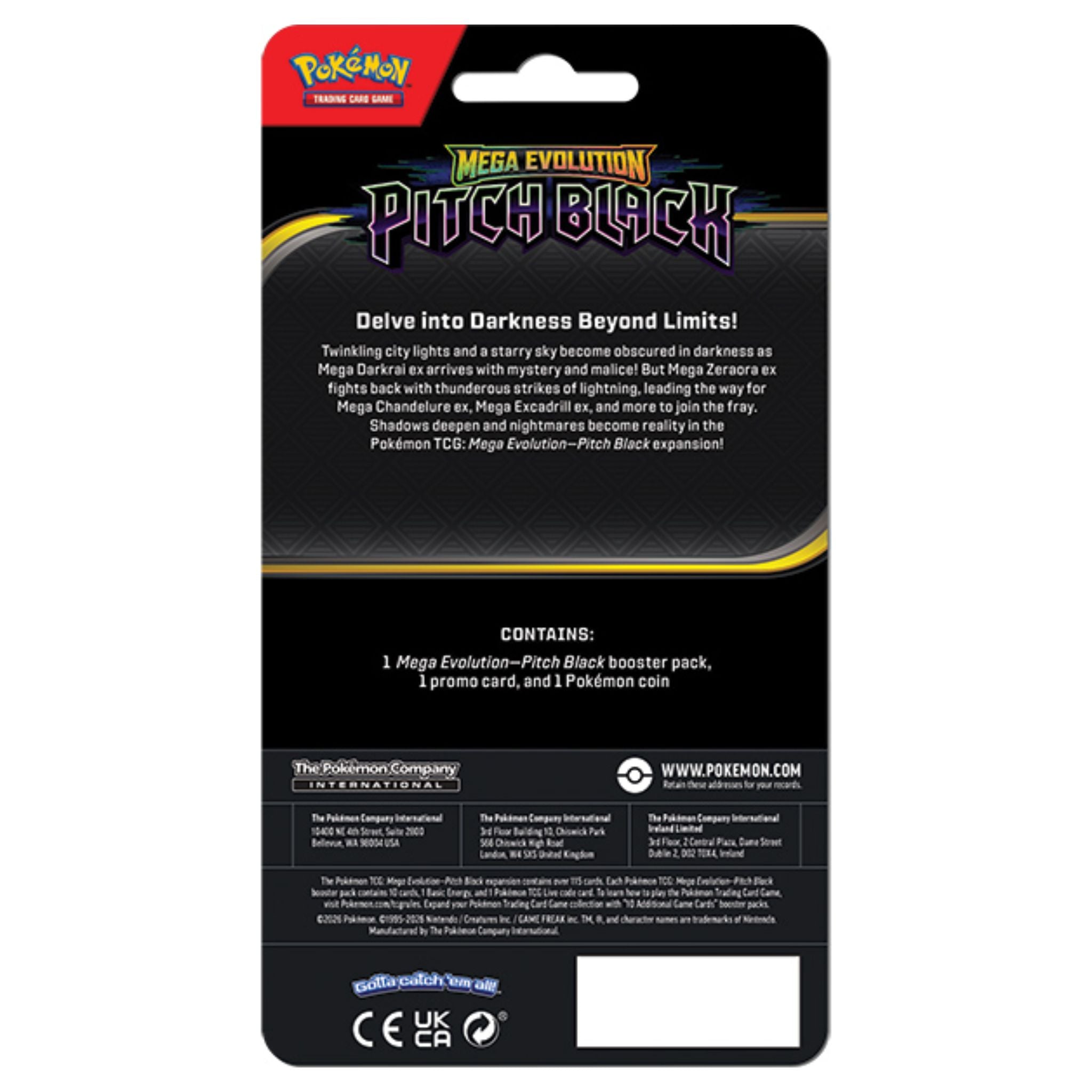 Pokemon Mega Evolution Pitch Black Checklane Blister Pack