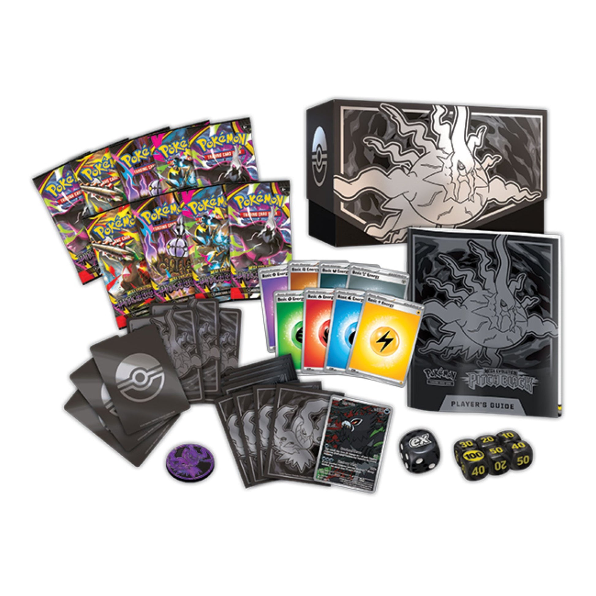 Pokemon Mega Evolution Pitch Black Elite Trainer Box (Presell) - Trading Card Market