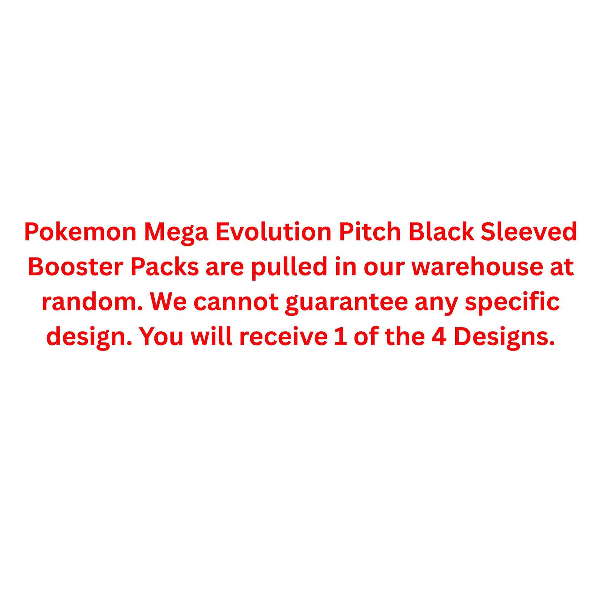 Pokemon Mega Evolution Pitch Black Sleeved Booster Pack