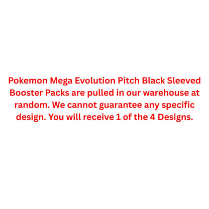 Pokemon Mega Evolution Pitch Black Sleeved Booster Pack
