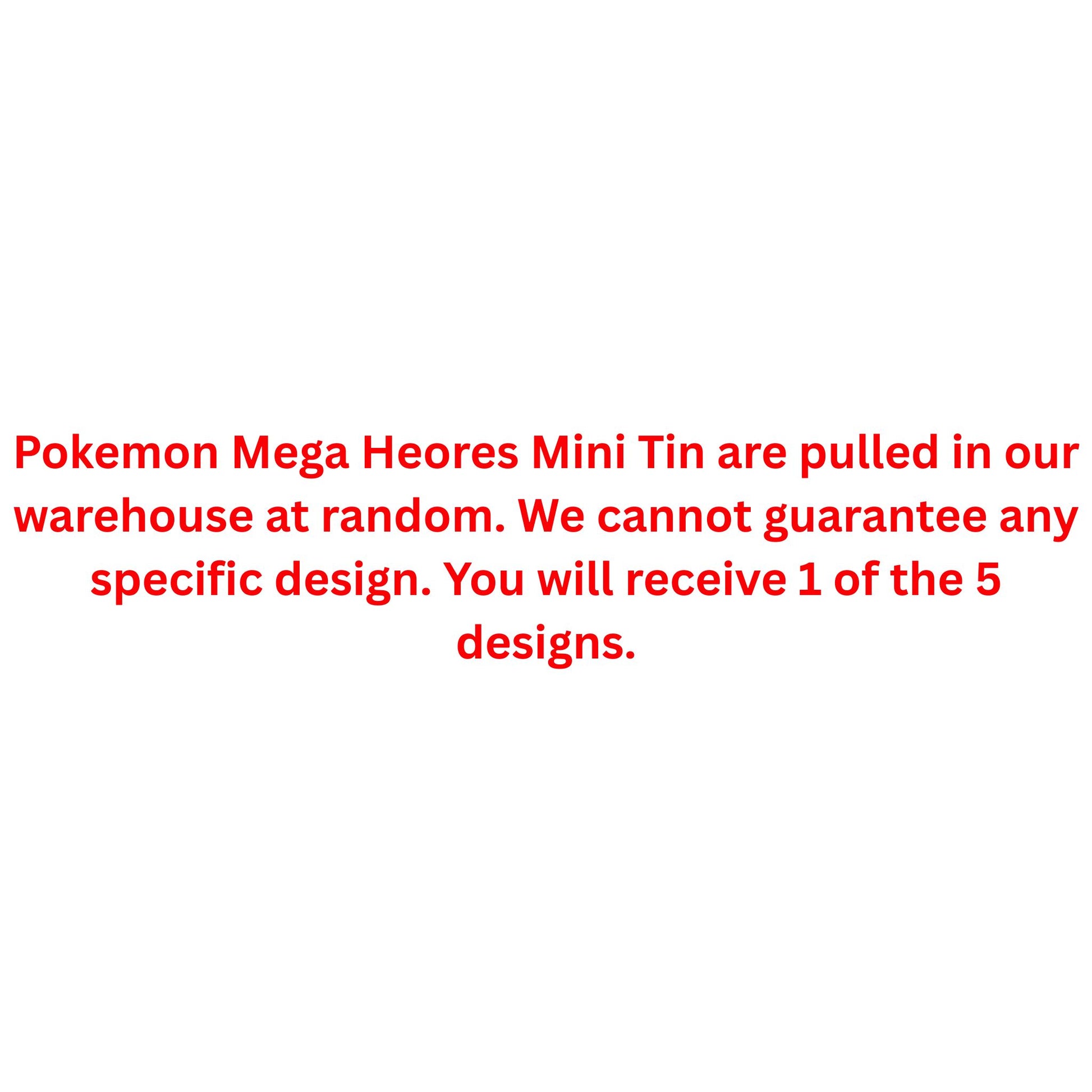Pokemon Mega Heroes Mini Tin - Trading Card Market