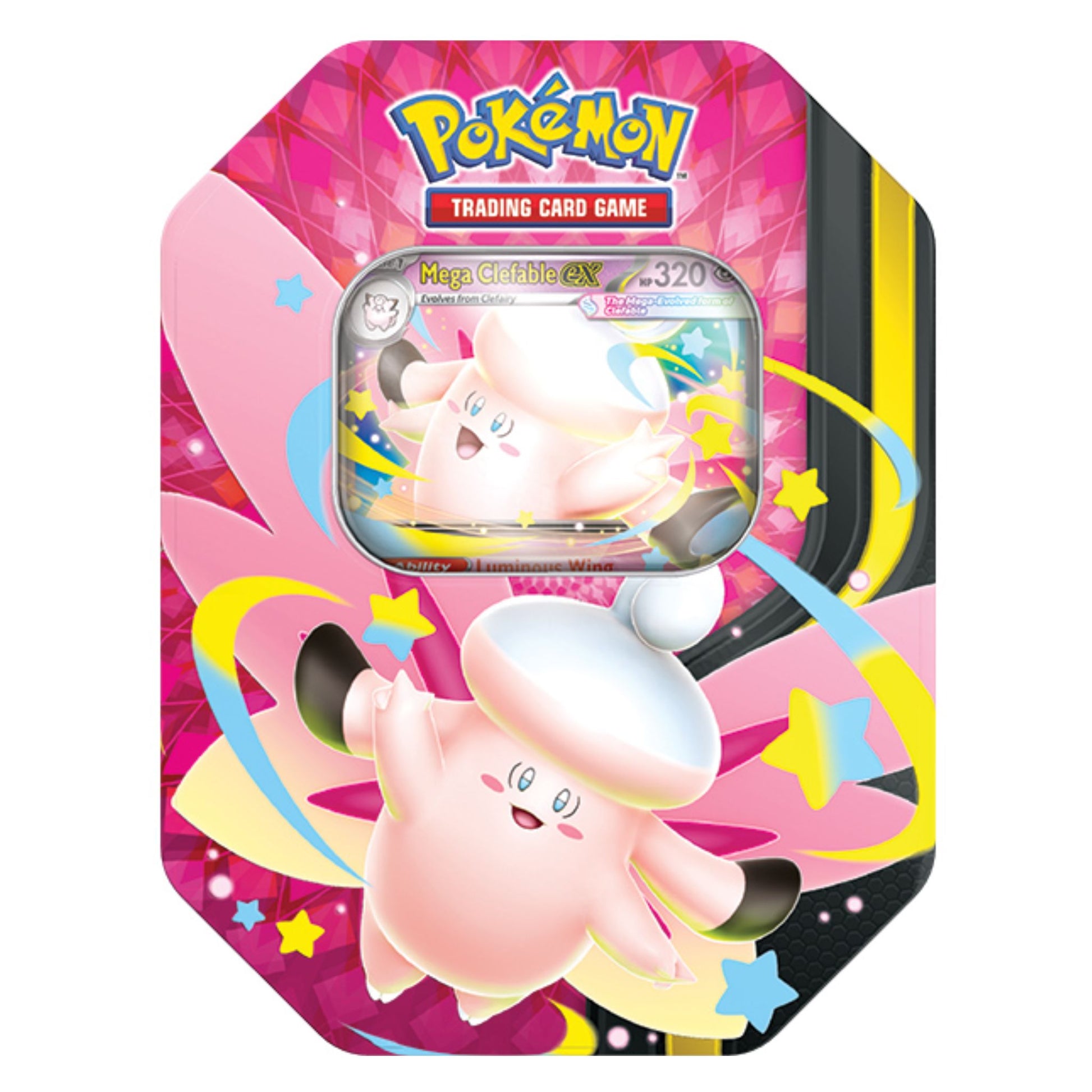 Pokmon Trading Card Game: Mega Moonlit Tin- Mega Clefable Pokmon Trading Card Game: Mega Moonlit Tin- Mega Clefable