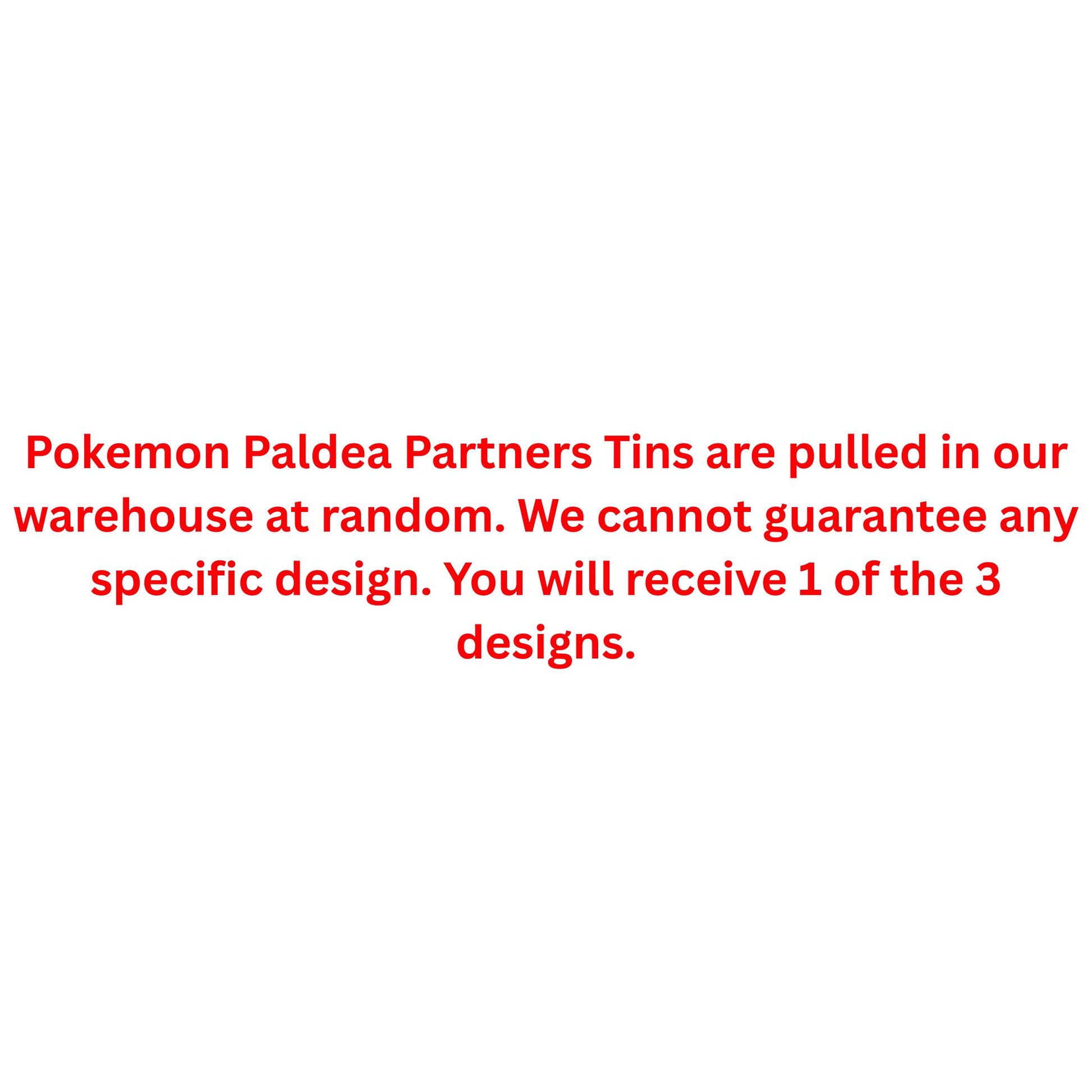 Pokemon Paldea Partners Tin - Trading Card Market