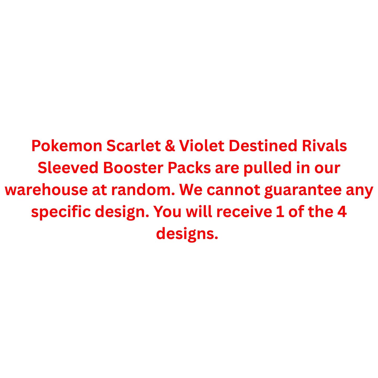 Pokemon Scarlet & Violet Destined Rivals Sleeved Booster Pack - Trading Card Market