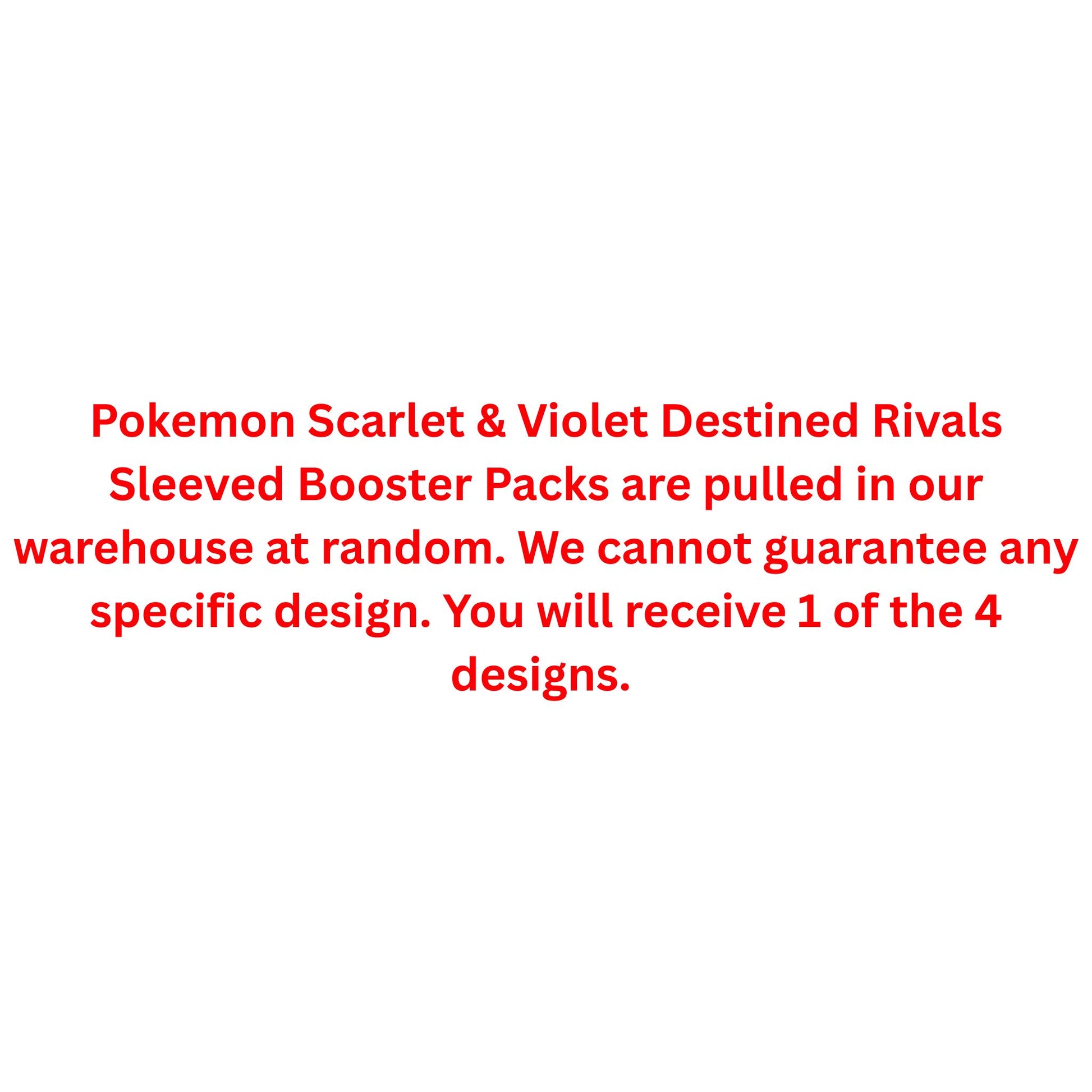 Pokemon Scarlet & Violet Destined Rivals Sleeved Booster Pack - Trading Card Market