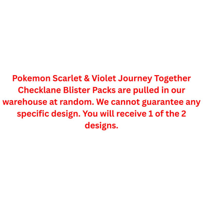 Pokemon Scarlet & Violet Journey Together Checklane Blister Pack - Trading Card Market