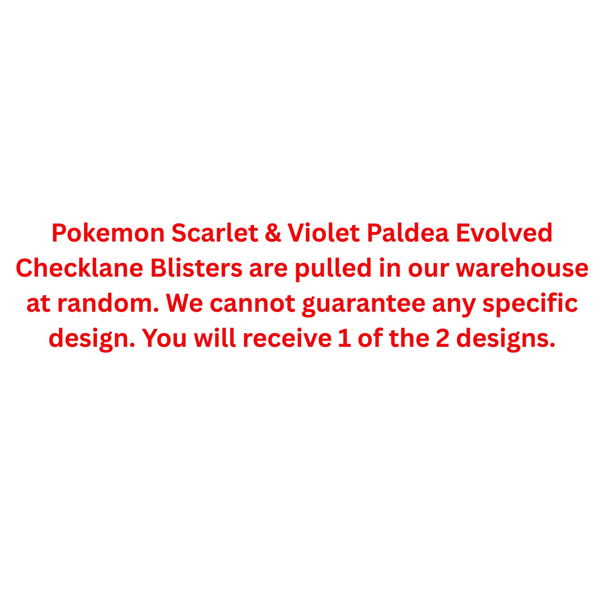 Pokemon Scarlet & Violet Paldea Evolved Checklane Blister - Trading Card Market