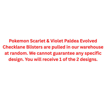 Pokemon Scarlet & Violet Paldea Evolved Checklane Blister - Trading Card Market