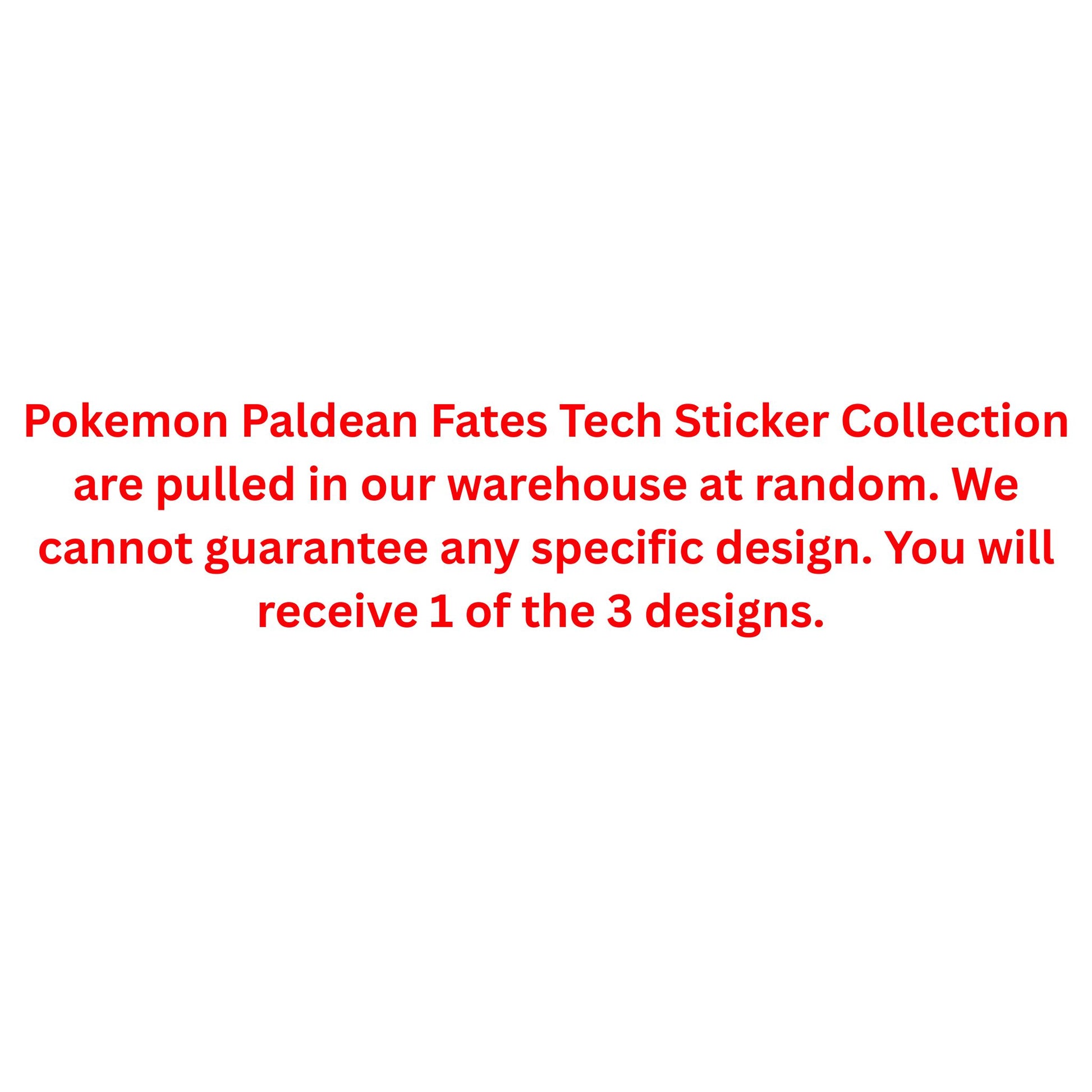 Pokemon Scarlet & Violet Paldean Fates Tech Sticker Collection - Trading Card Market