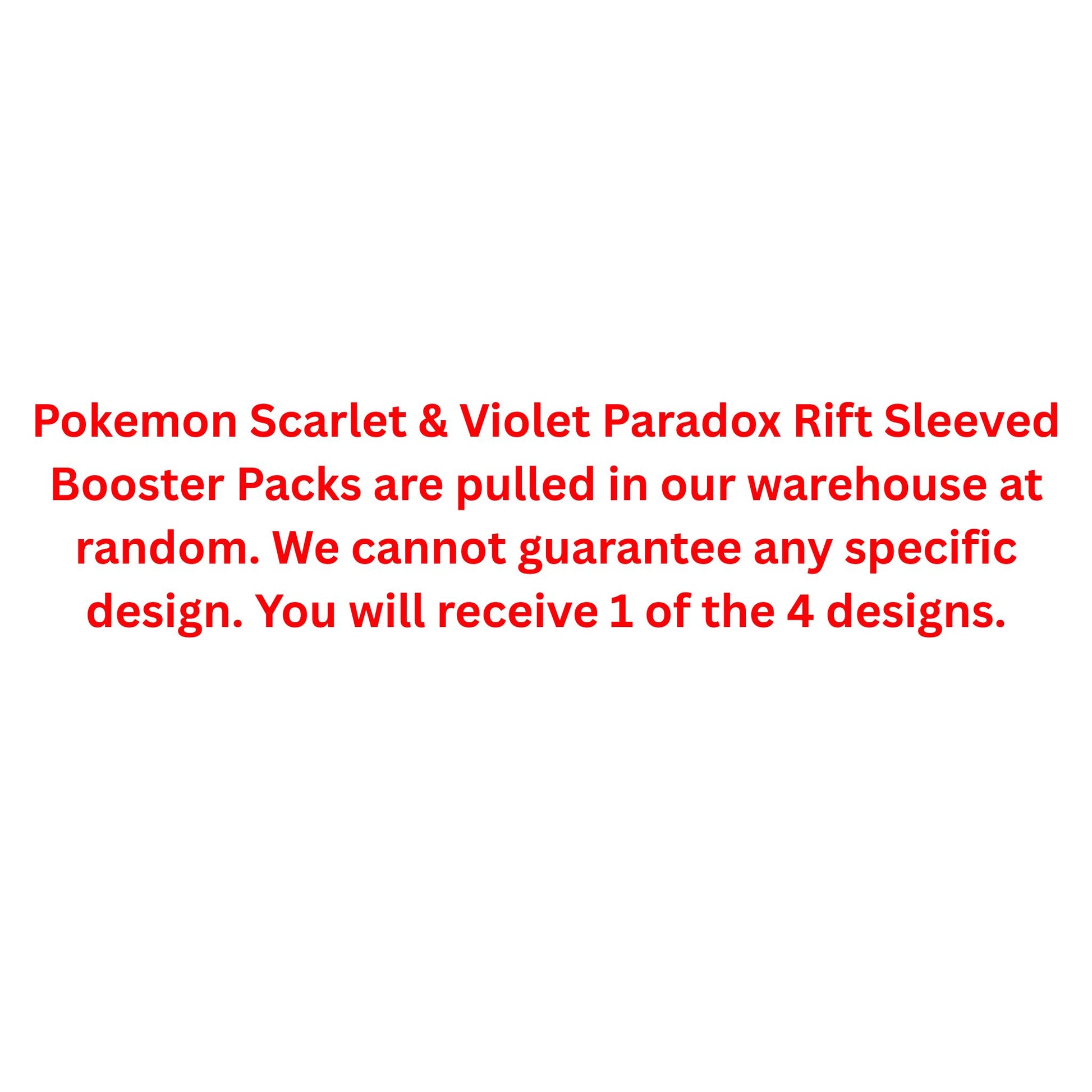 Pokemon Scarlet & Violet Paradox Rift Sleeved Booster Pack - Trading Card Market