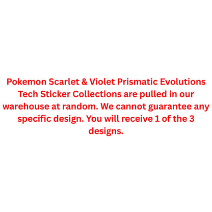Pokemon Scarlet & Violet Prismatic Evolutions Tech Sticker Collection - Trading Card Market