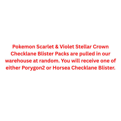 Pokemon Scarlet & Violet Stellar Crown Checklane Blister Pack - Trading Card Market