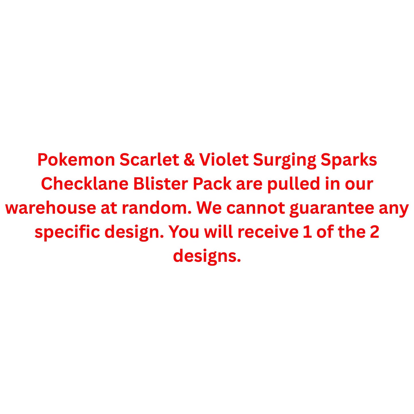 Pokemon Scarlet & Violet Surging Sparks Checklane Blister Pack - Trading Card Market