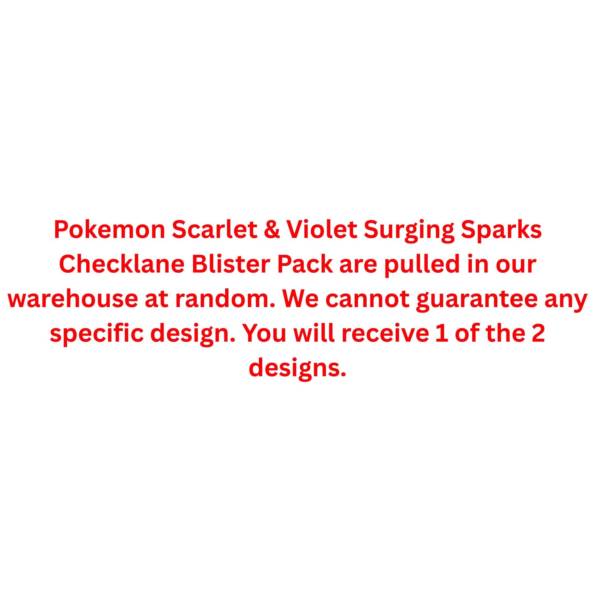 Pokemon Scarlet & Violet Surging Sparks Checklane Blister Pack - Trading Card Market