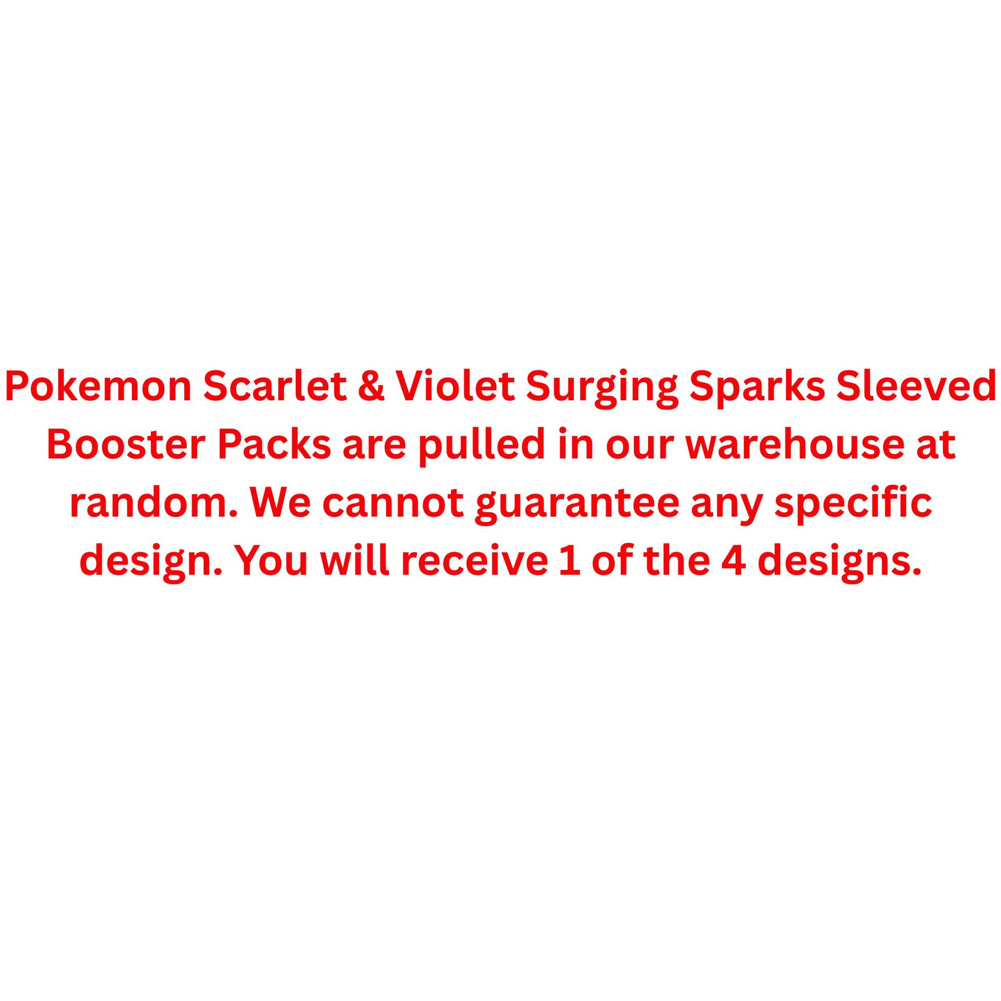 Pokemon Scarlet & Violet Surging Sparks Sleeved Booster Pack - Trading Card Market