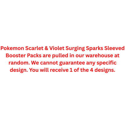 Pokemon Scarlet & Violet Surging Sparks Sleeved Booster Pack - Trading Card Market