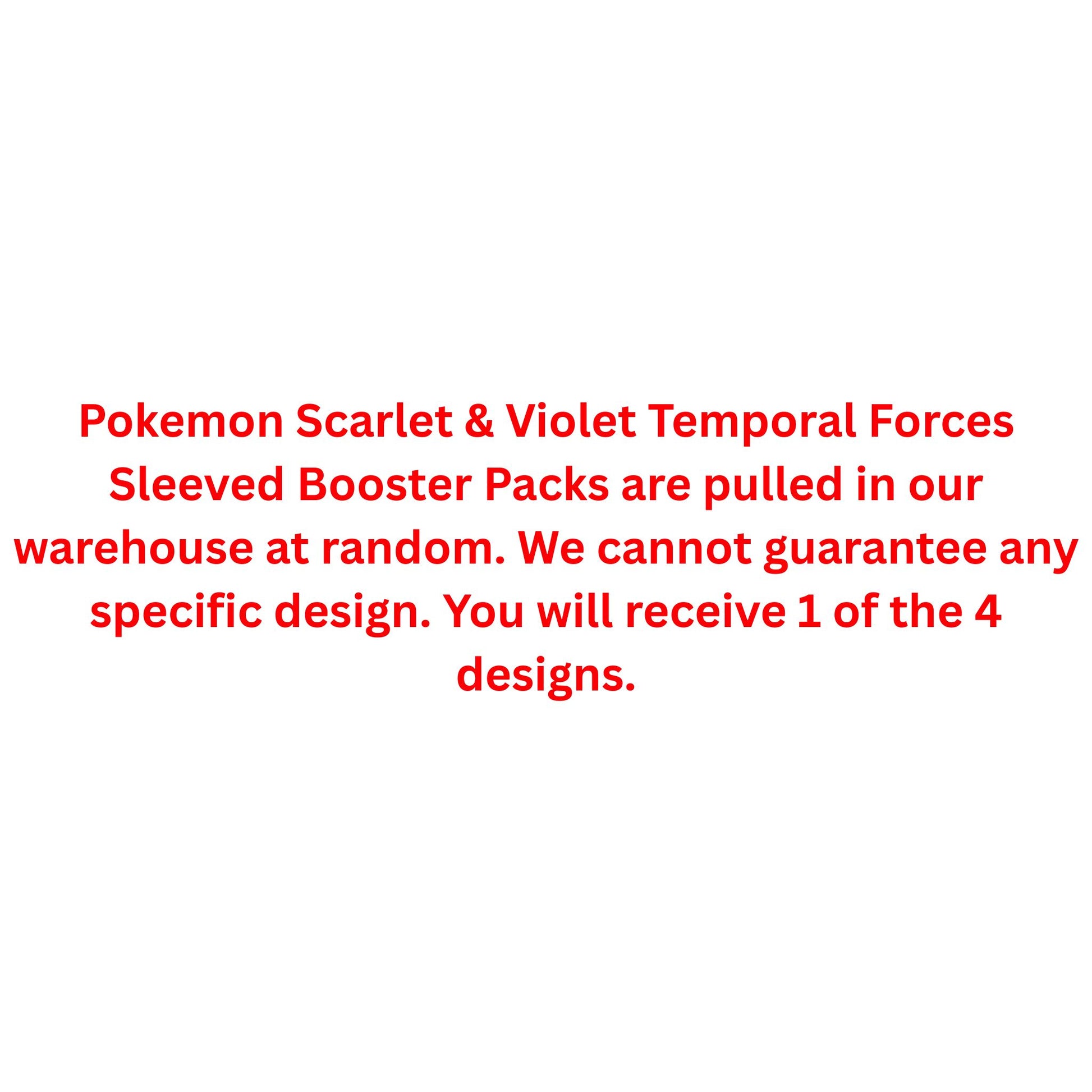 Pokemon Scarlet & Violet Temporal Forces Sleeved Booster Pack - Trading Card Market