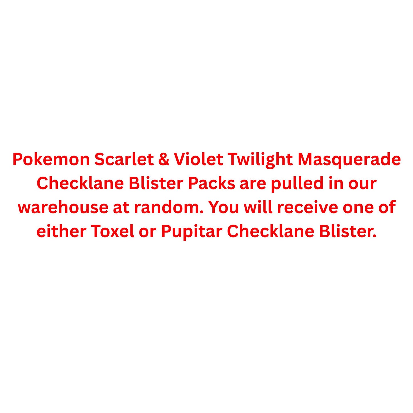 Pokemon Scarlet & Violet Twilight Masquerade Checklane Blister Pack - Trading Card Market