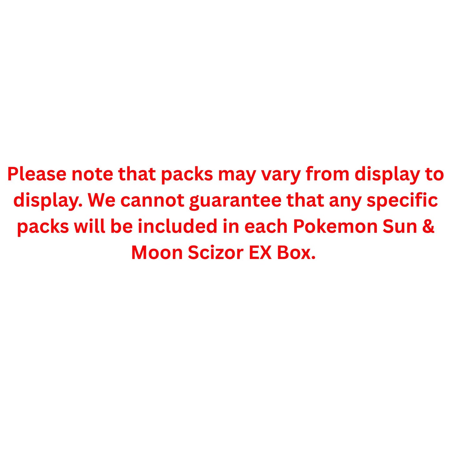Pokemon Sun & Moon Scizor EX Box - Trading Card Market