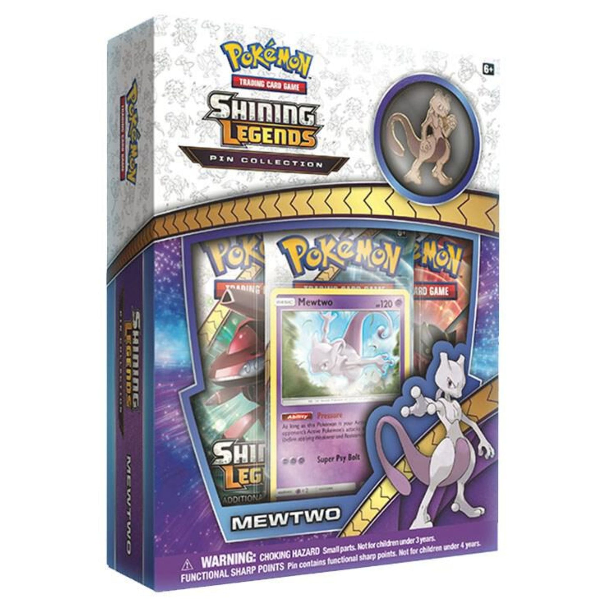 Shining Legends Mewtwo Pin Pokemon Collection