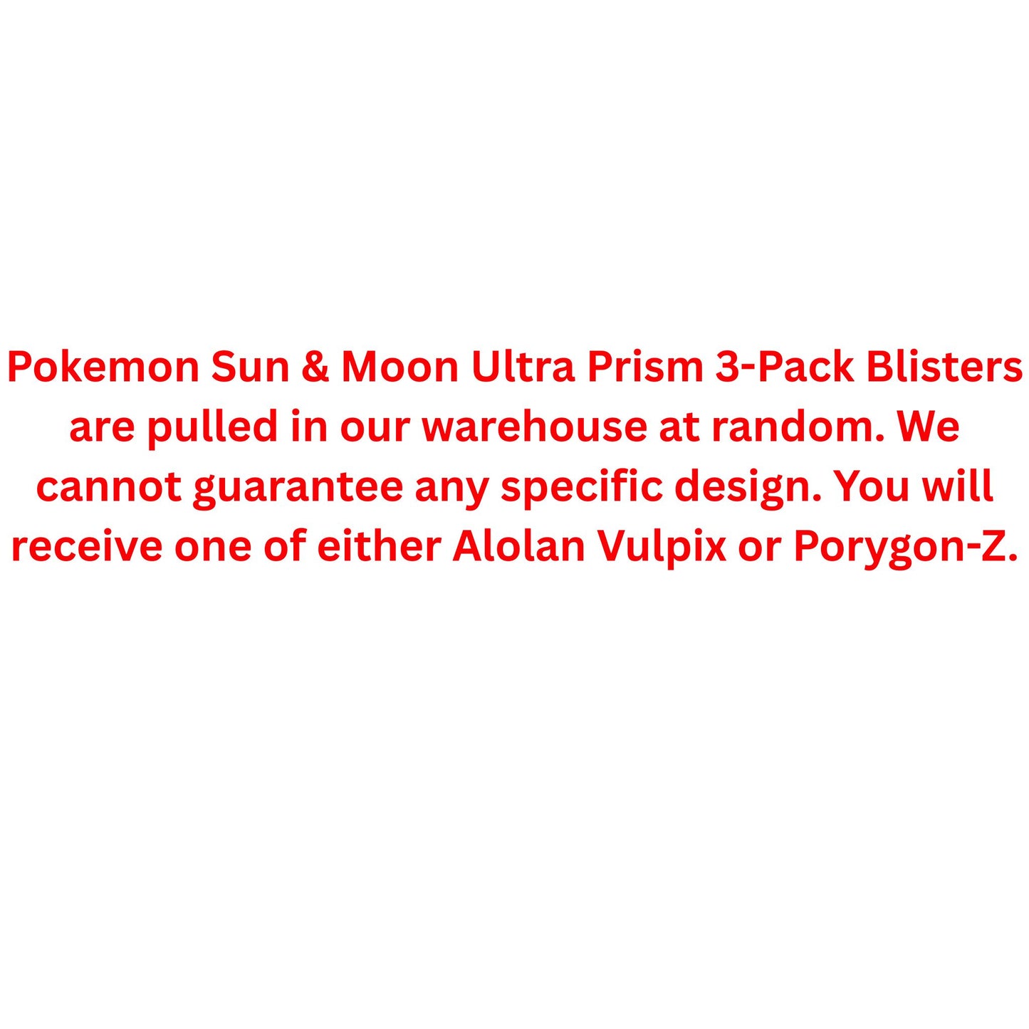 Pokemon Sun & Moon Ultra Prism 3-Pack Blister - Trading Card Market
