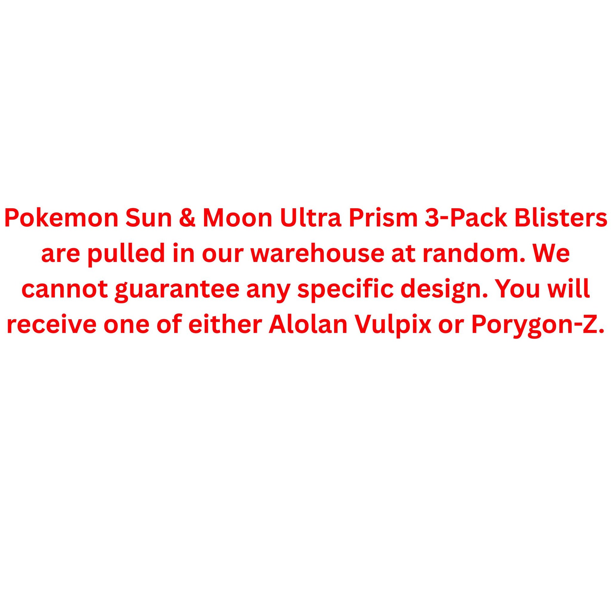 Pokemon Sun & Moon Ultra Prism 3-Pack Blister - Trading Card Market