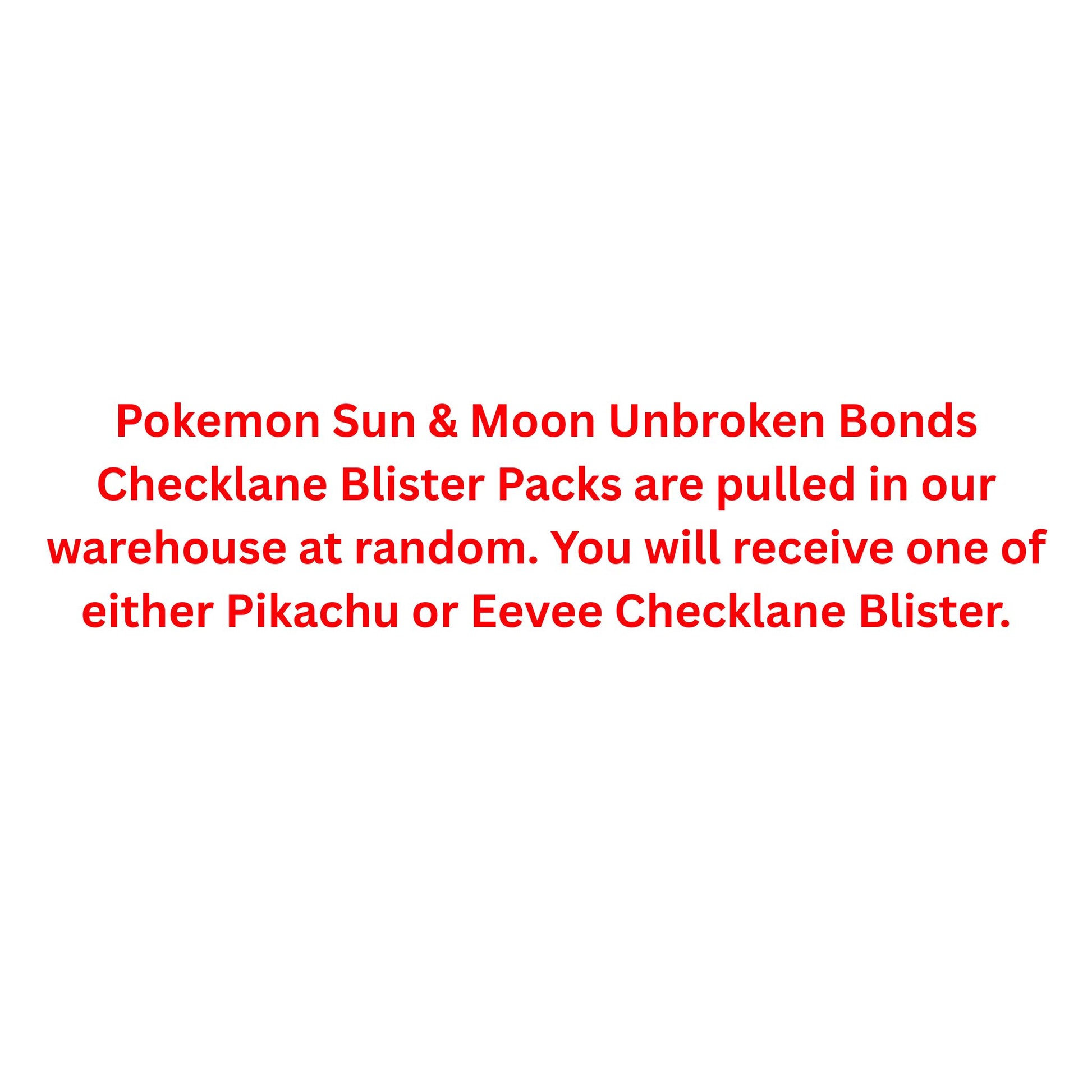 Pokemon Sun & Moon Unbroken Bonds Checklane Blister Pack - Trading Card Market