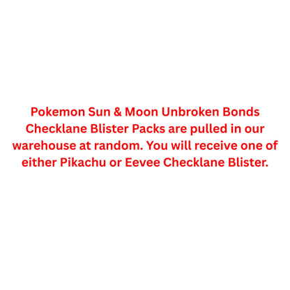Pokemon Sun & Moon Unbroken Bonds Checklane Blister Pack - Trading Card Market