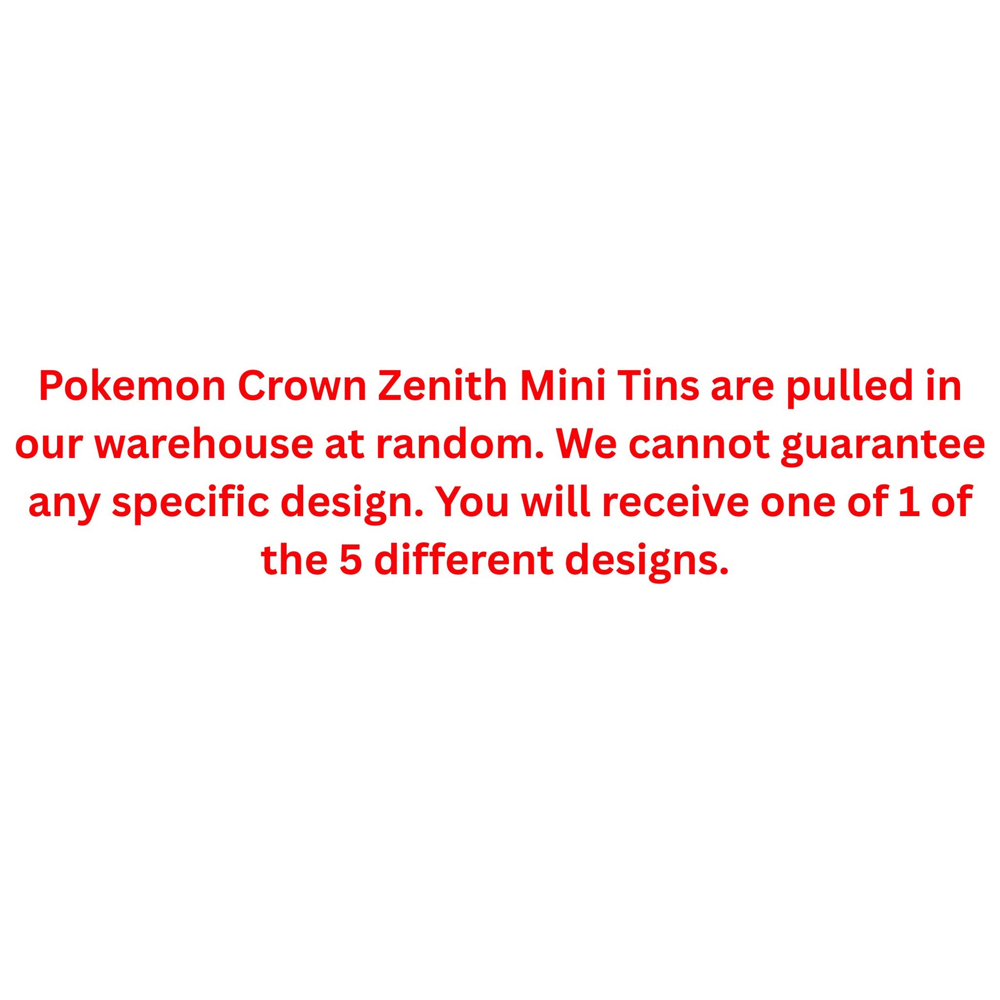 Pokemon Sword & Shield Crown Zenith Mini Tin - Trading Card Market