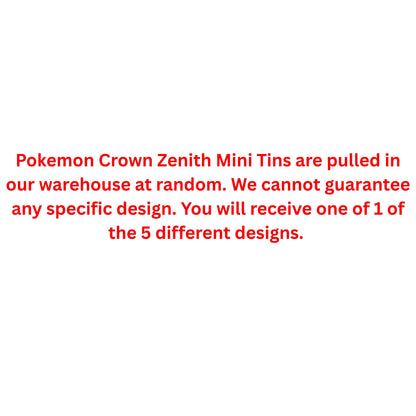 Pokemon Sword & Shield Crown Zenith Mini Tin - Trading Card Market