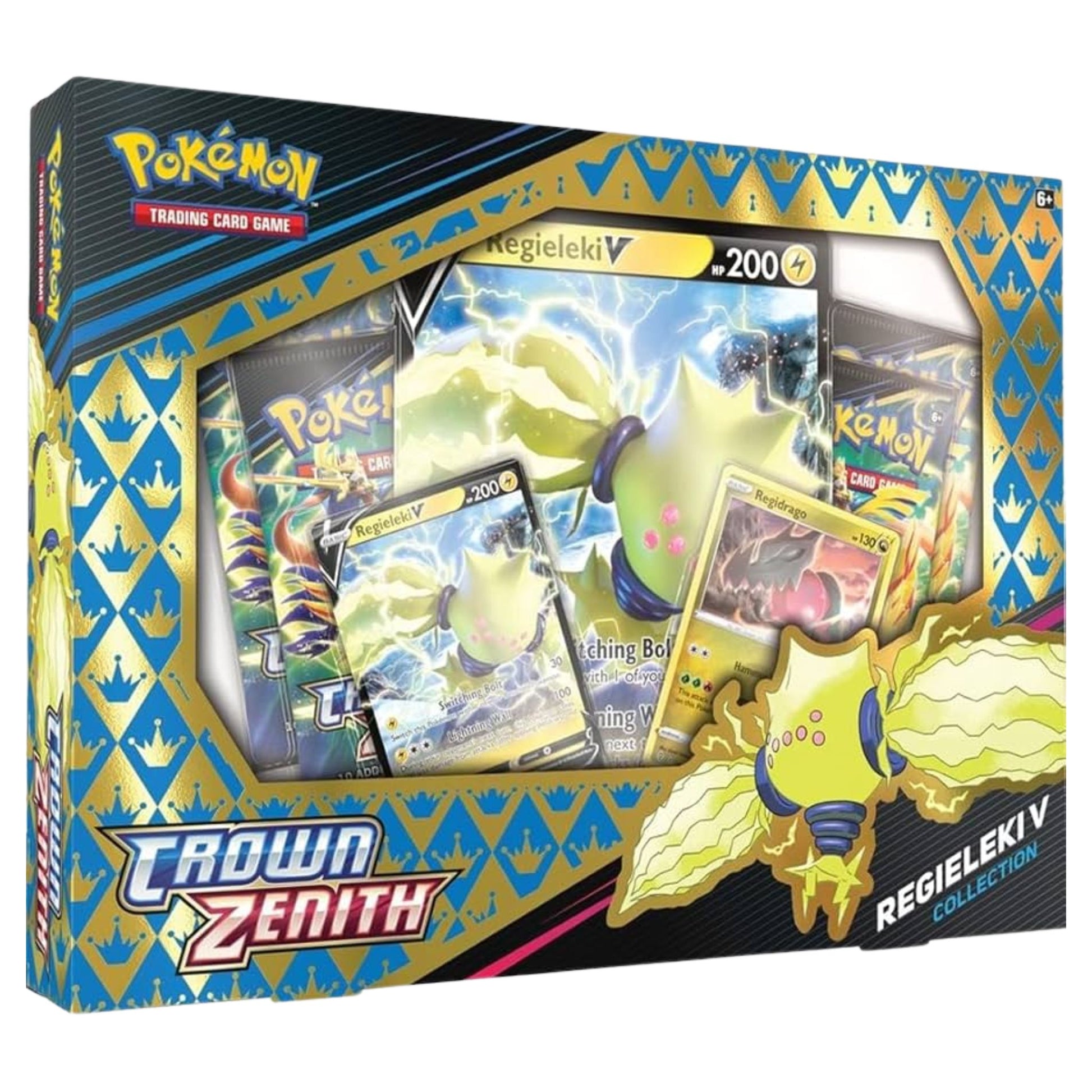 Pokemon Sword & Shield Crown Zenith Regieleki V Collection Box - Trading Card Market