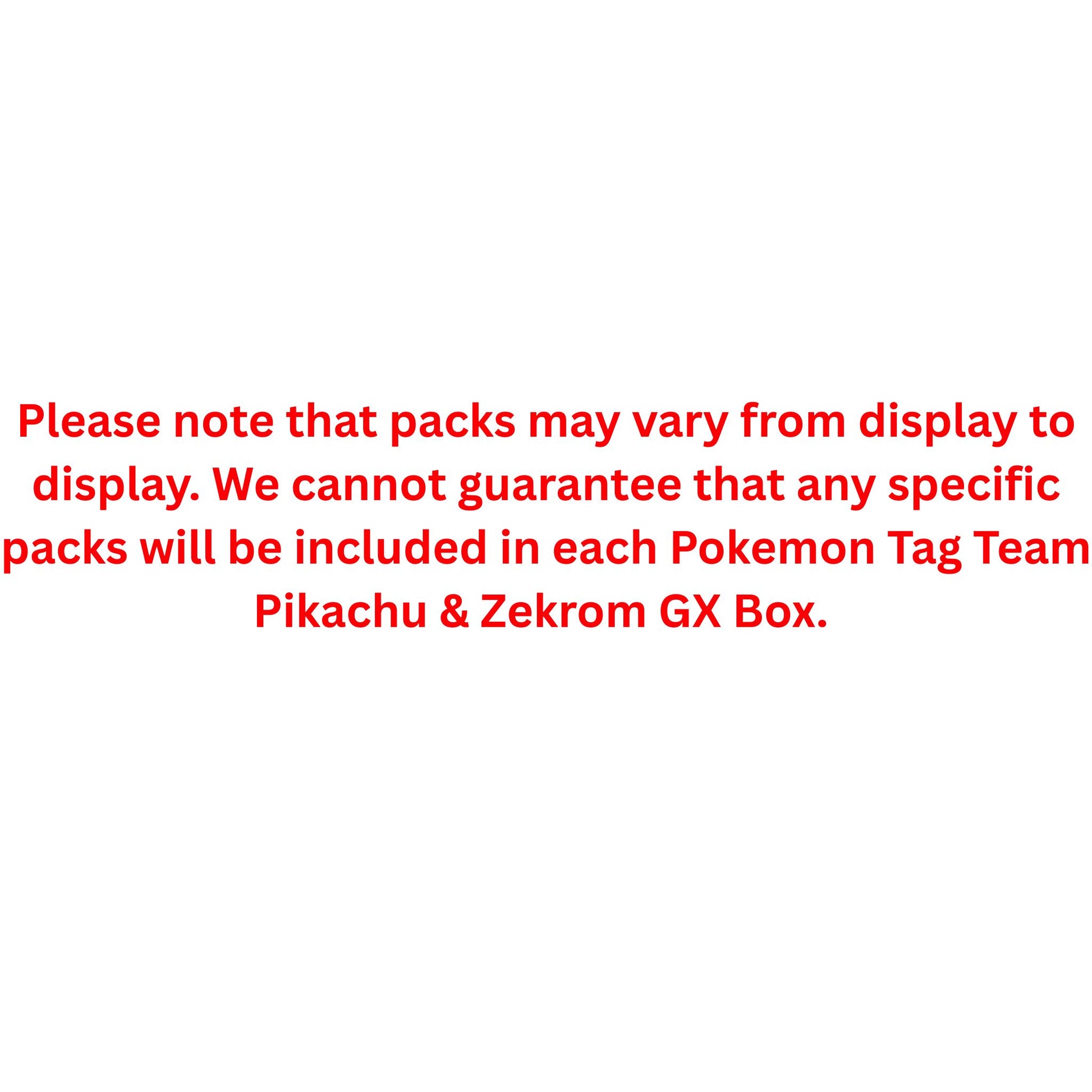 Pokemon Tag Team Pikachu & Zekrom GX Box - Trading Card Market