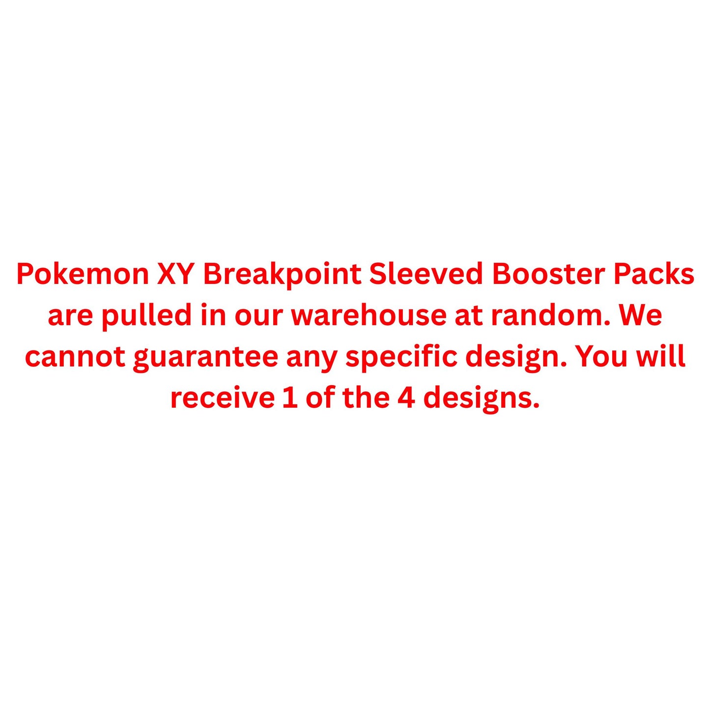Pokemon XY Breakpoint Sleeved Booster Pack - Trading Card Market