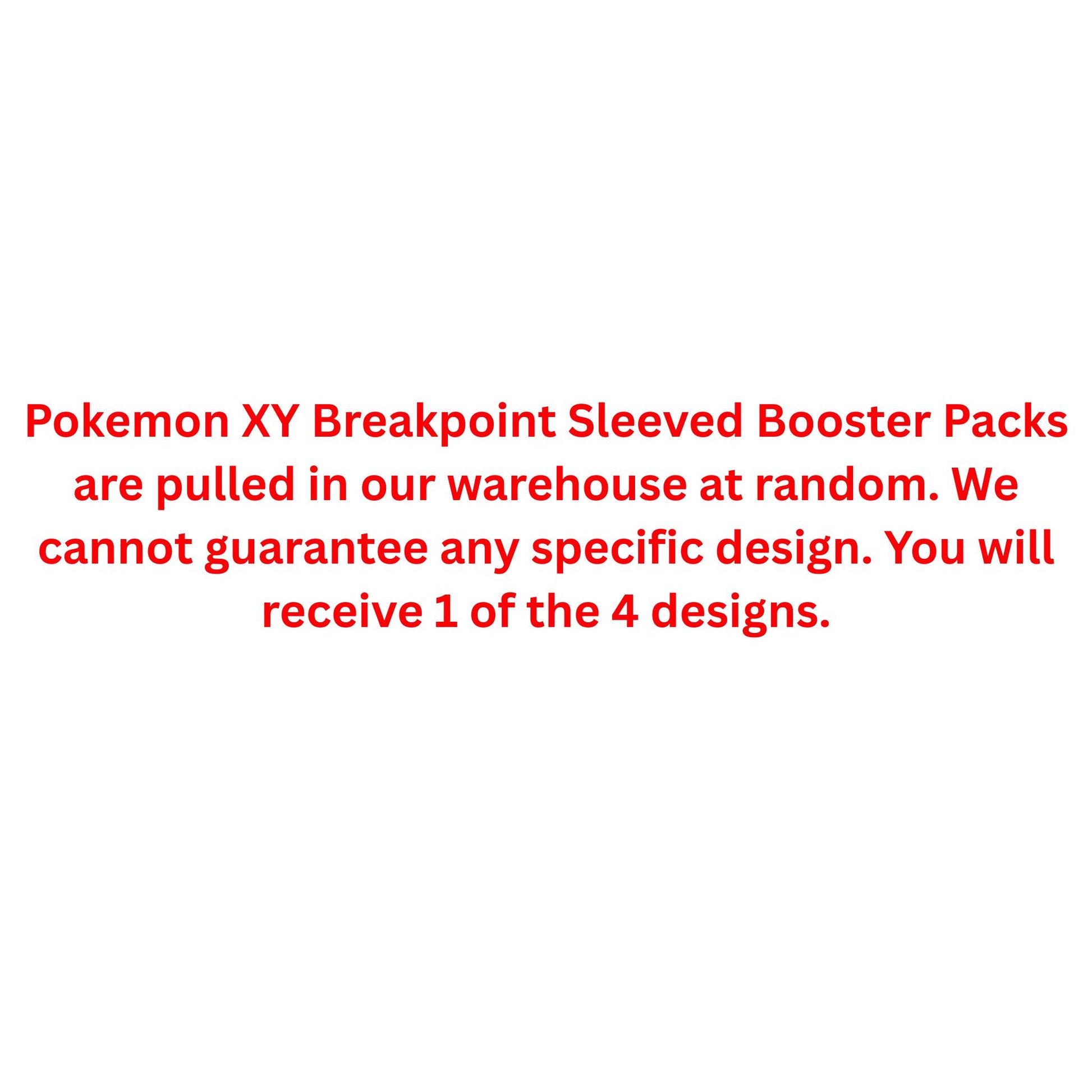 Pokemon XY Breakpoint Sleeved Booster Pack - Trading Card Market
