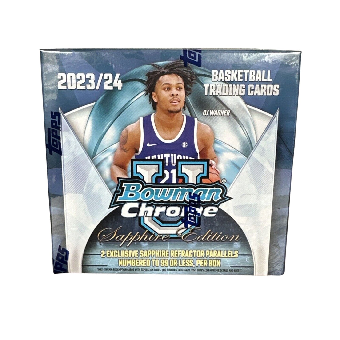 2023/24 Bowman University Chrome Basketball Sapphire Box - Trading Card Market